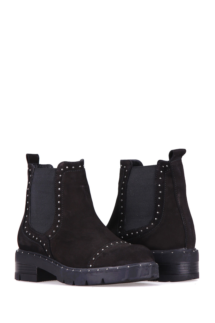 Studded Women's Suede Boots