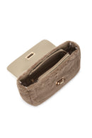 Women's Mink Long Strap Plush Crossbody Bag | Derimod