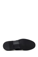 Erkek Siyah Çift Tokalı Deri Casual Loafer | Derimod