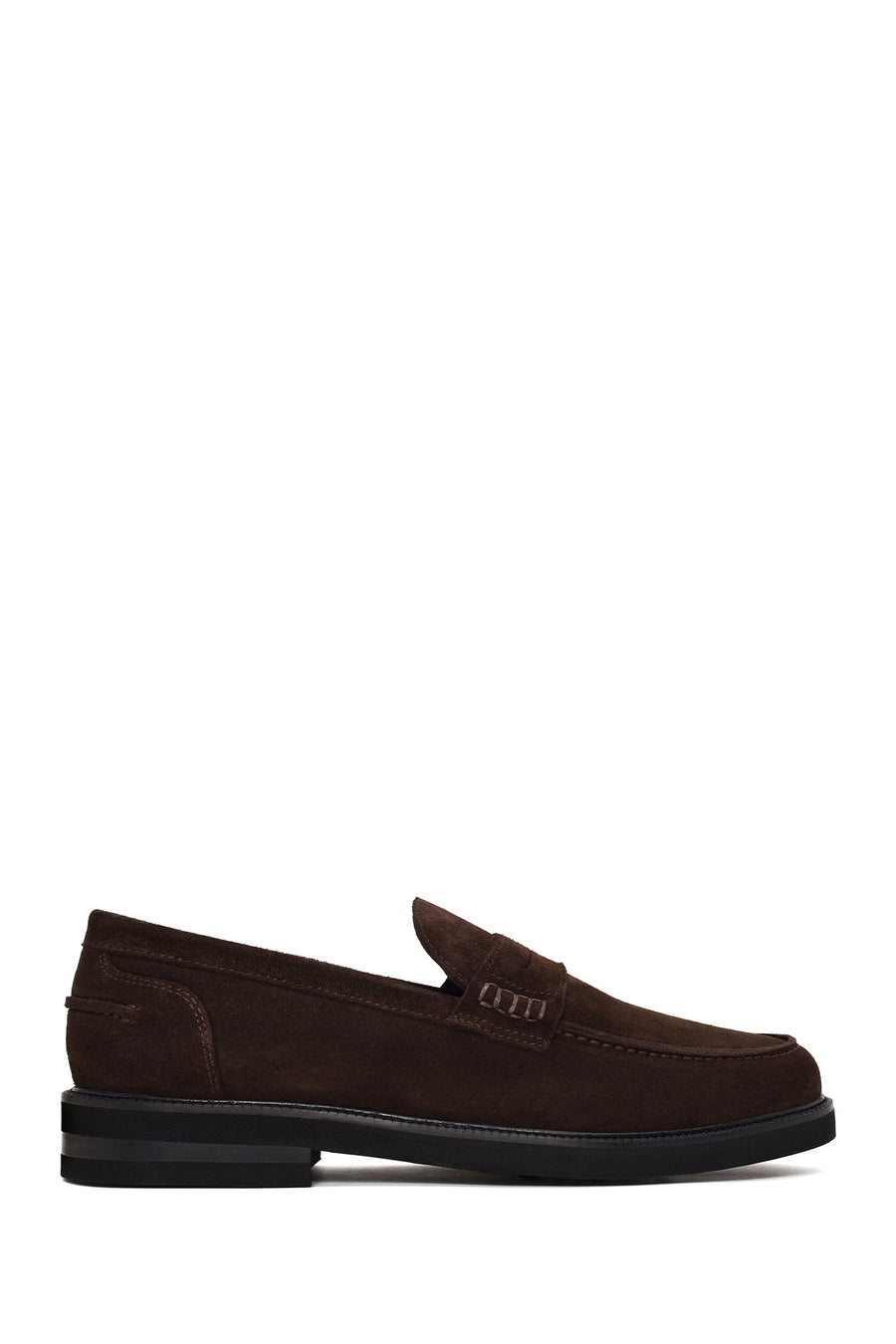 Erkek Kahverengi Süet Deri Casual Loafer WM820013DS | Derimod