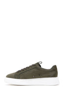 Men's Khaki Nubuck Leather Sneaker | Derimod