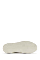 Men's White Lace-up Leather Sneaker | Derimod