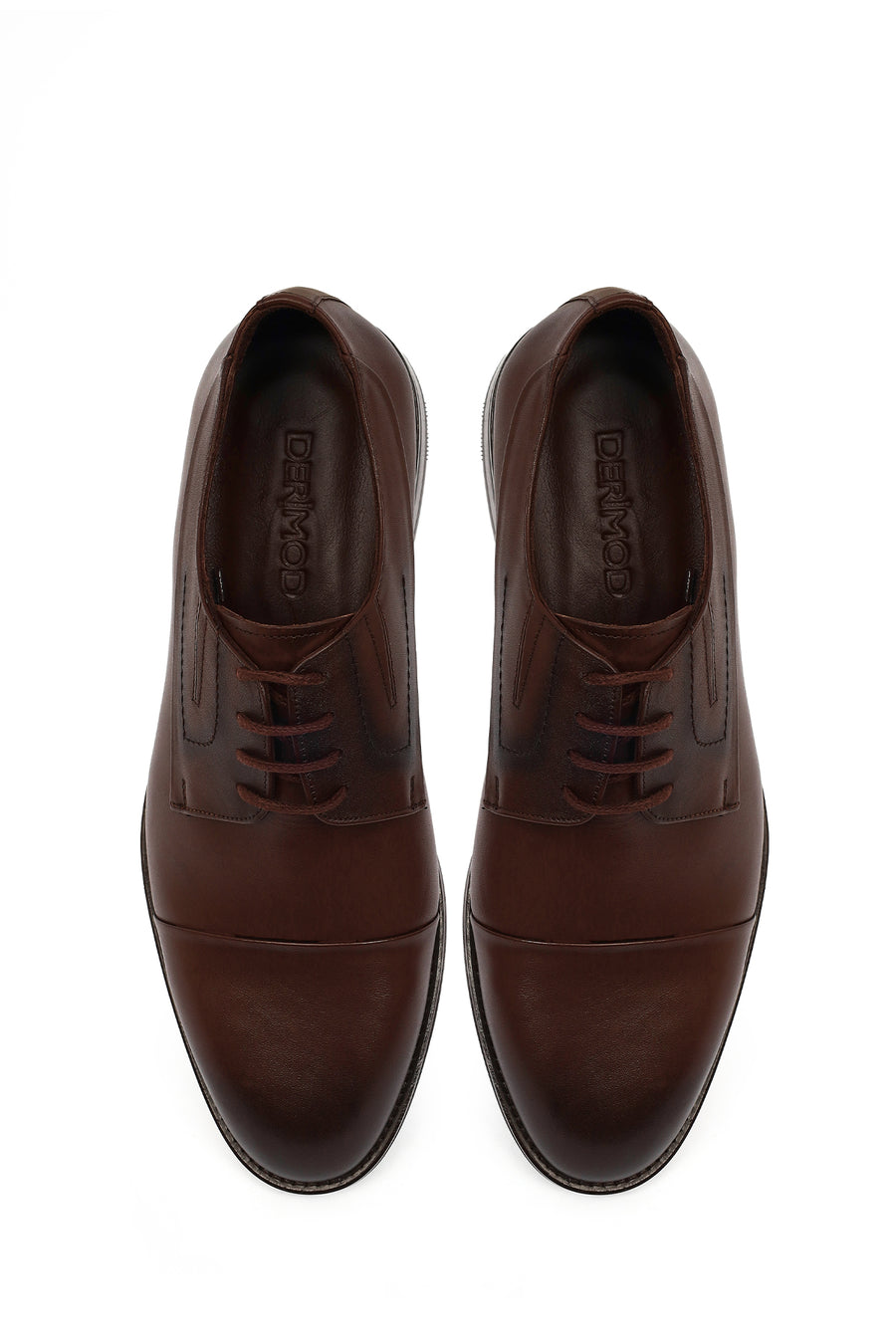 Men's Brown Laced Leather Classic Shoes