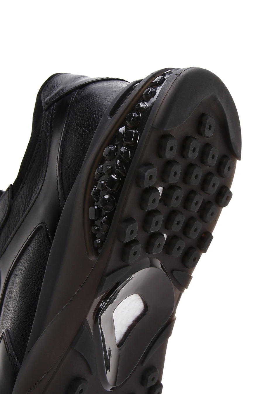Men's Black Leather Sneaker