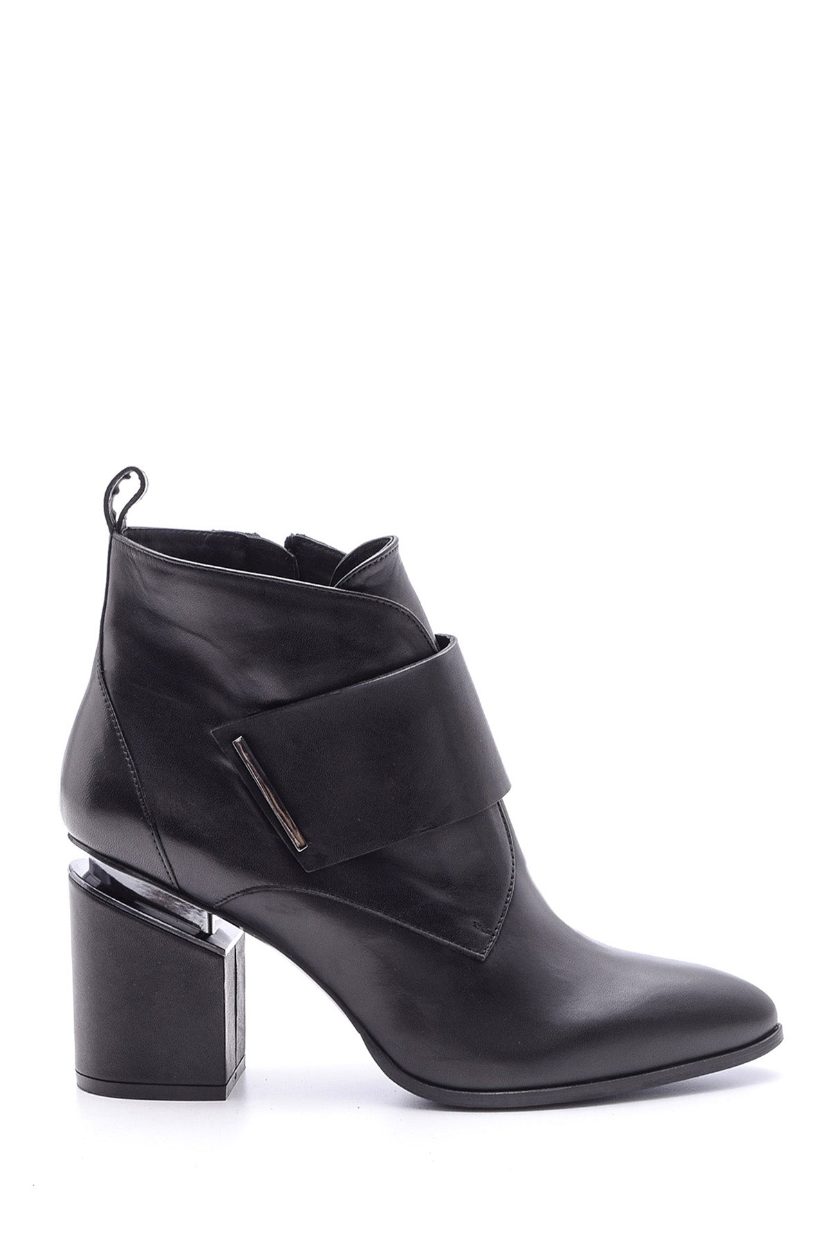 Women's Heeled Leather Boots 19WFD161818 | Derimod