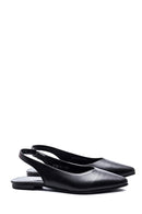 Women's Black Open Back Casual Ballerinas | Derimod
