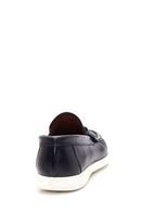 Men's Black Leather Casual Loafer | Derimod