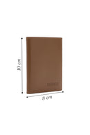 Men's Tan Leather Card Holder | Derimod