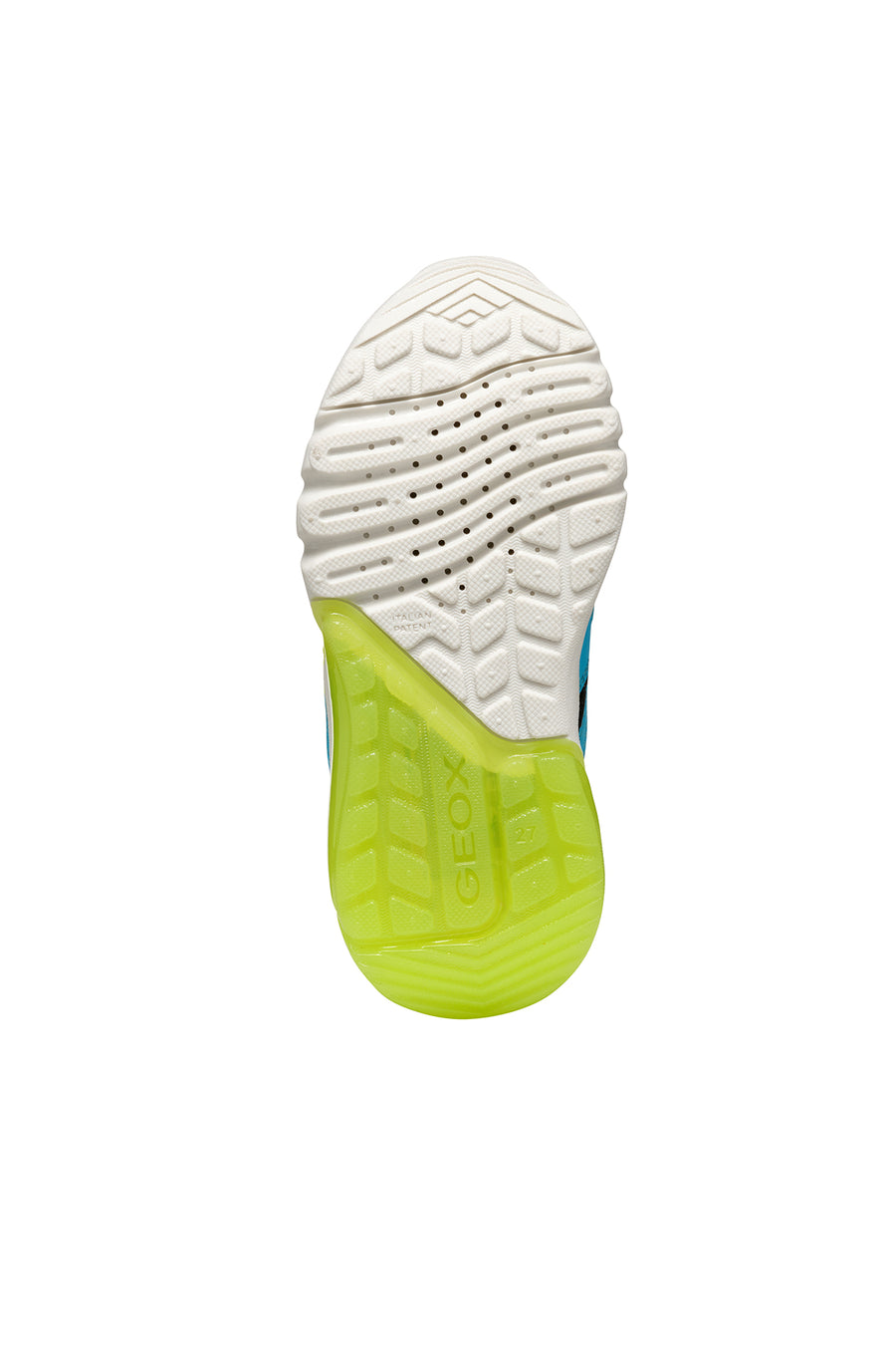 Geox Boy Blue Ciberdron Banded Patterned Light Detailed Sneaker