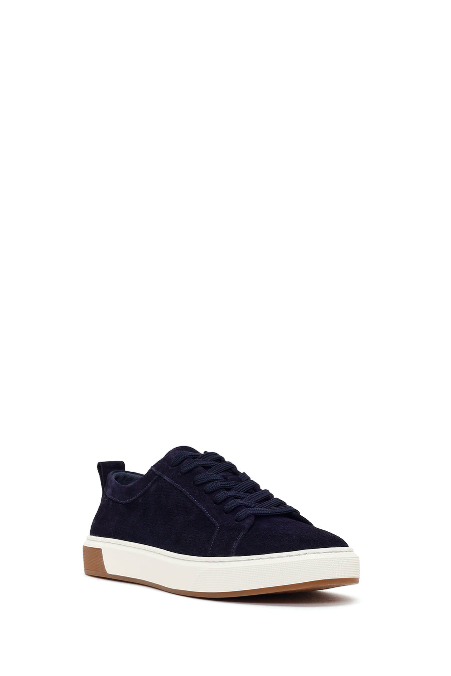 Erkek Lacivert Bağcıklı Süet Deri Sneaker