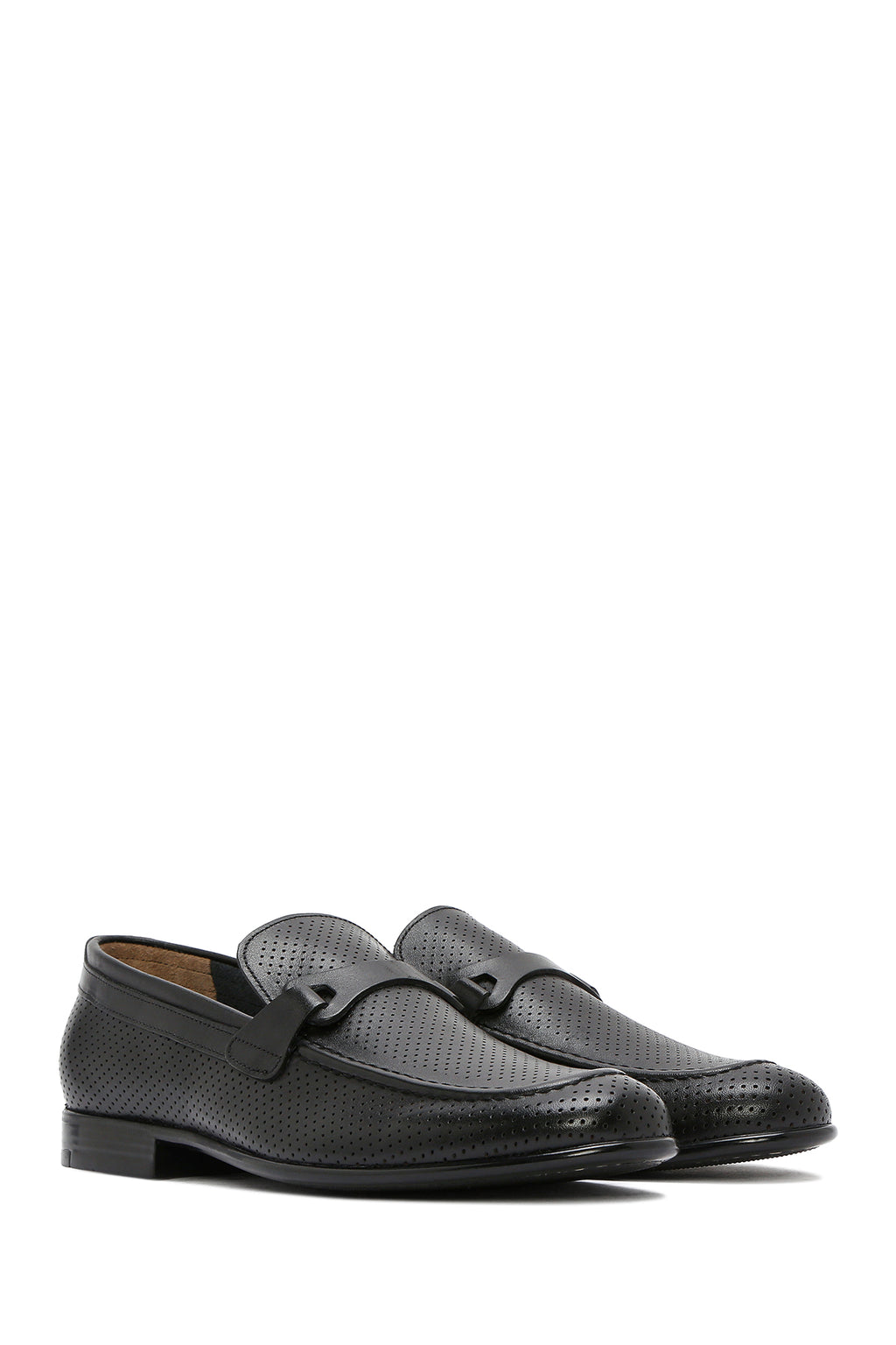 Erkek Siyah Deri Klasik Loafer