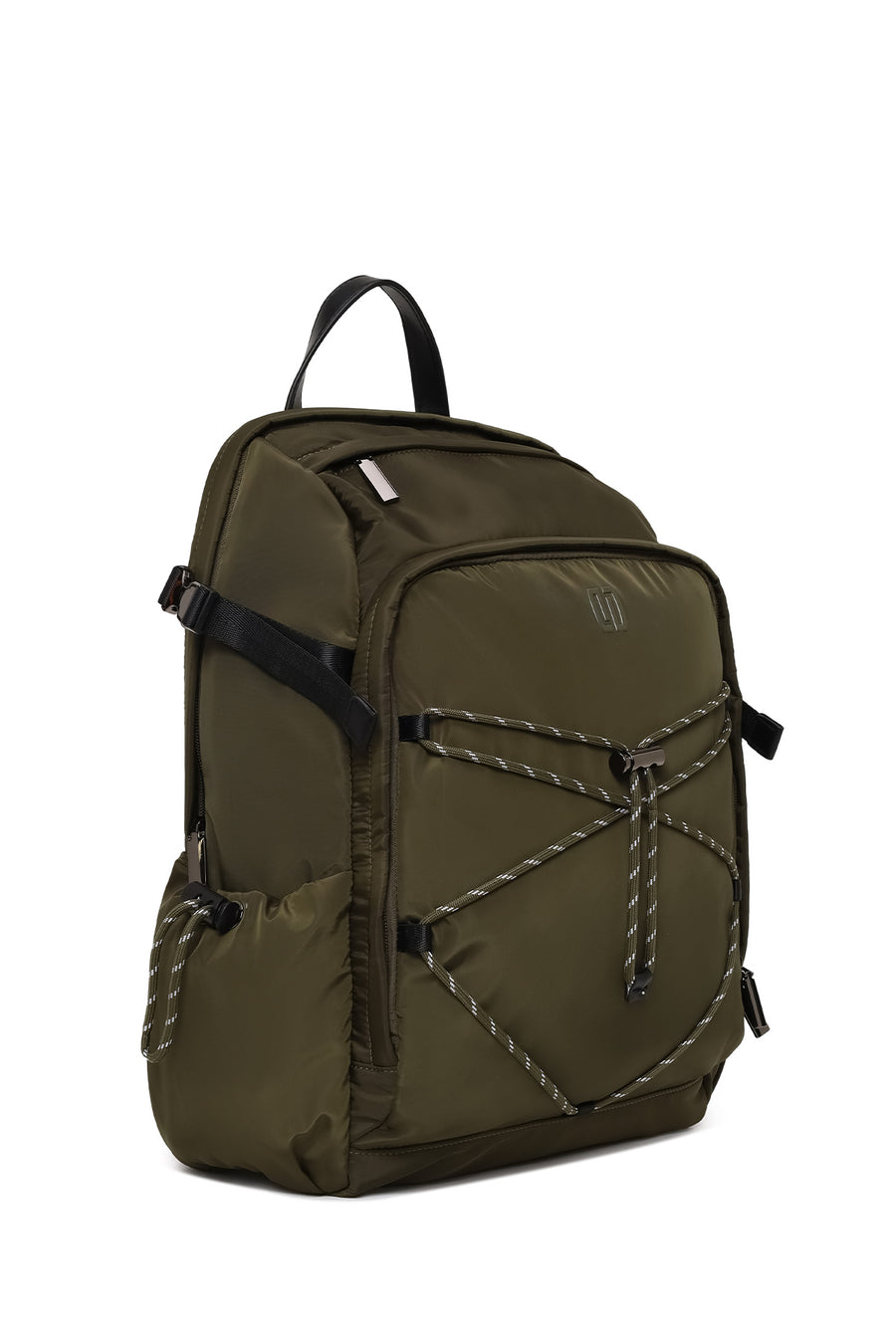 Male Khaki Fabric Backpack