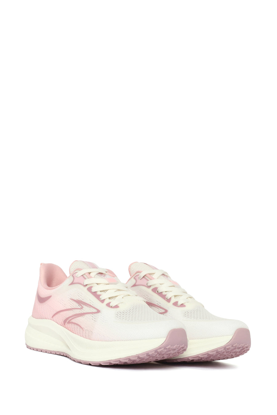 Derimod Zero Woman White Lace-Up Chunky-Soled Fabric Sneakers