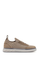 Men's Mink Thick Sole Lace Up Fabric Sneaker | Derimod