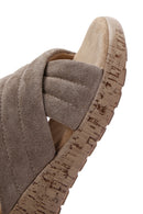 Women's Mink Suede Comfort Slippers | Derimod