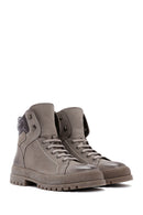 Men's Mink Nubuck Leather Casual Boots | Derimod