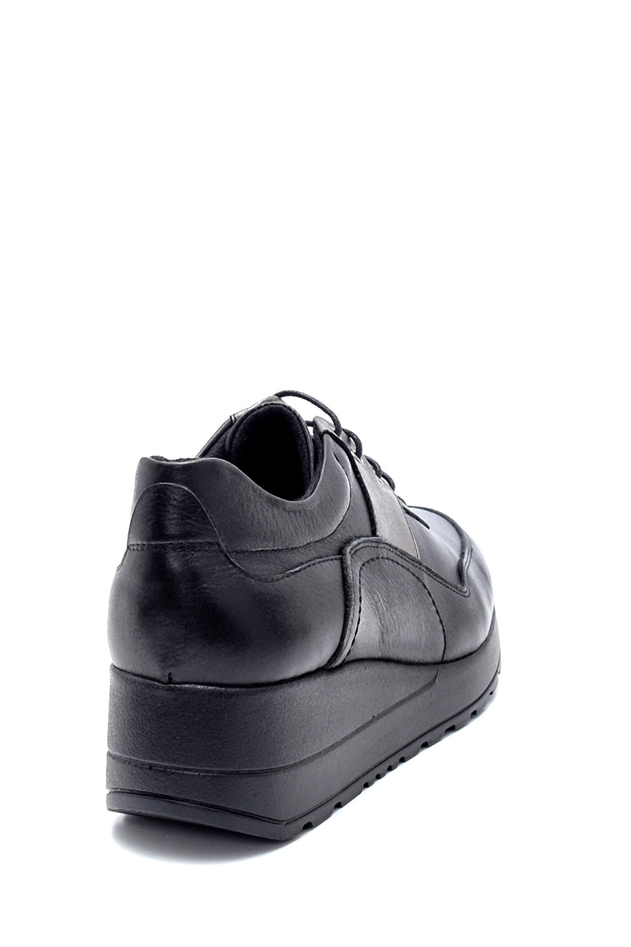 Women's Leather Wedge Heel Sneaker