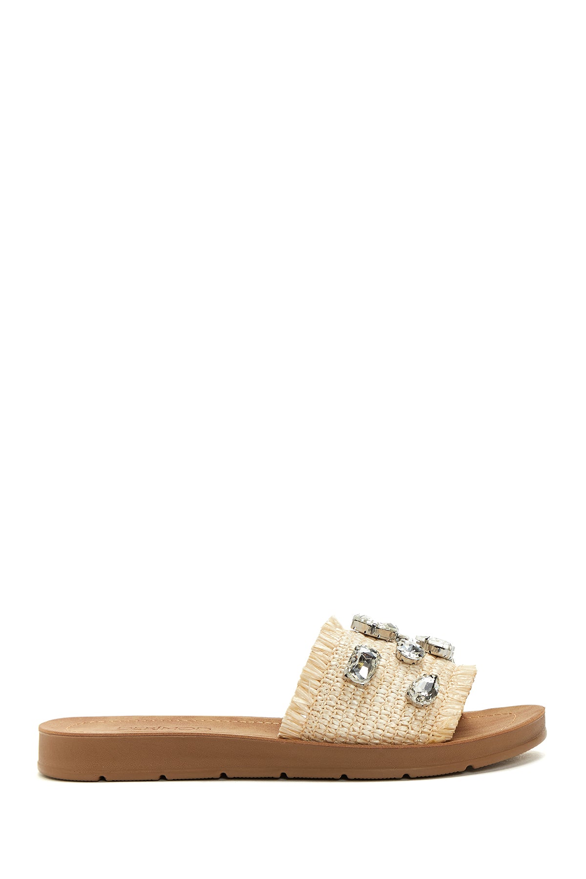 Women's Beige Stone Slippers 24SFE460614 | Derimod