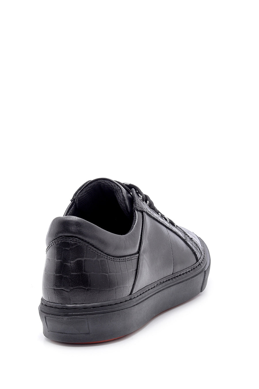Erkek Deri Kroko Desen Sneaker