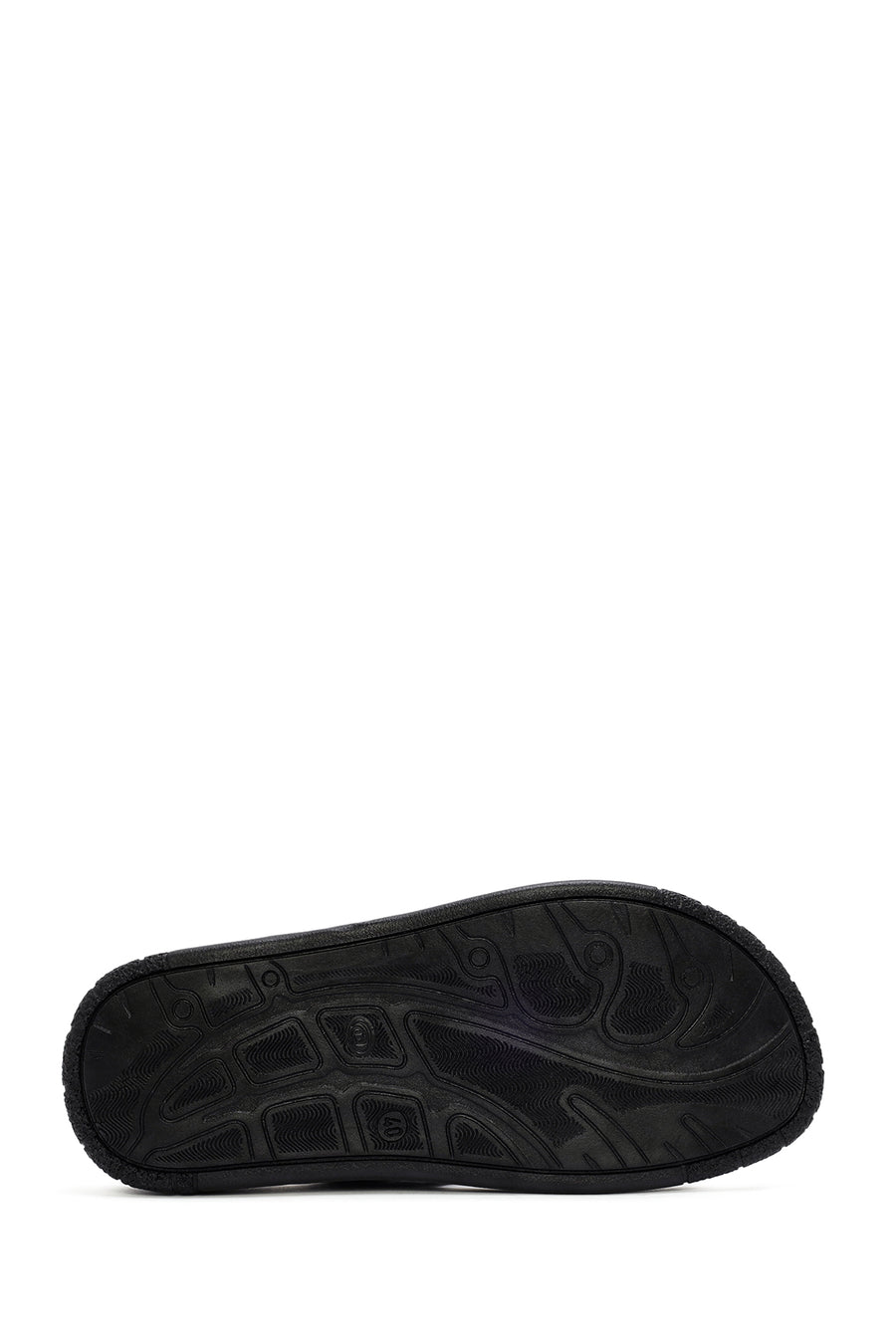Men's Gray Flip Flop Nubuck Leather Slippers