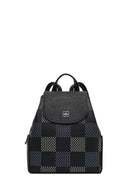 Women's Black Printed Backpack | Derimod