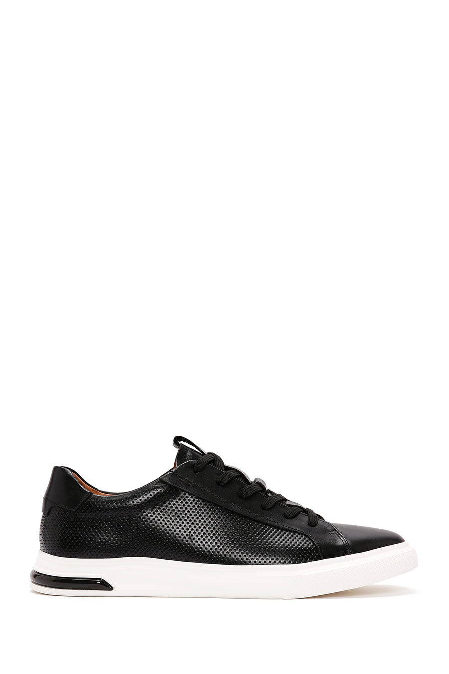 Male Black Lace-Up Leather Sneaker 26SFD690518 | Derimod
