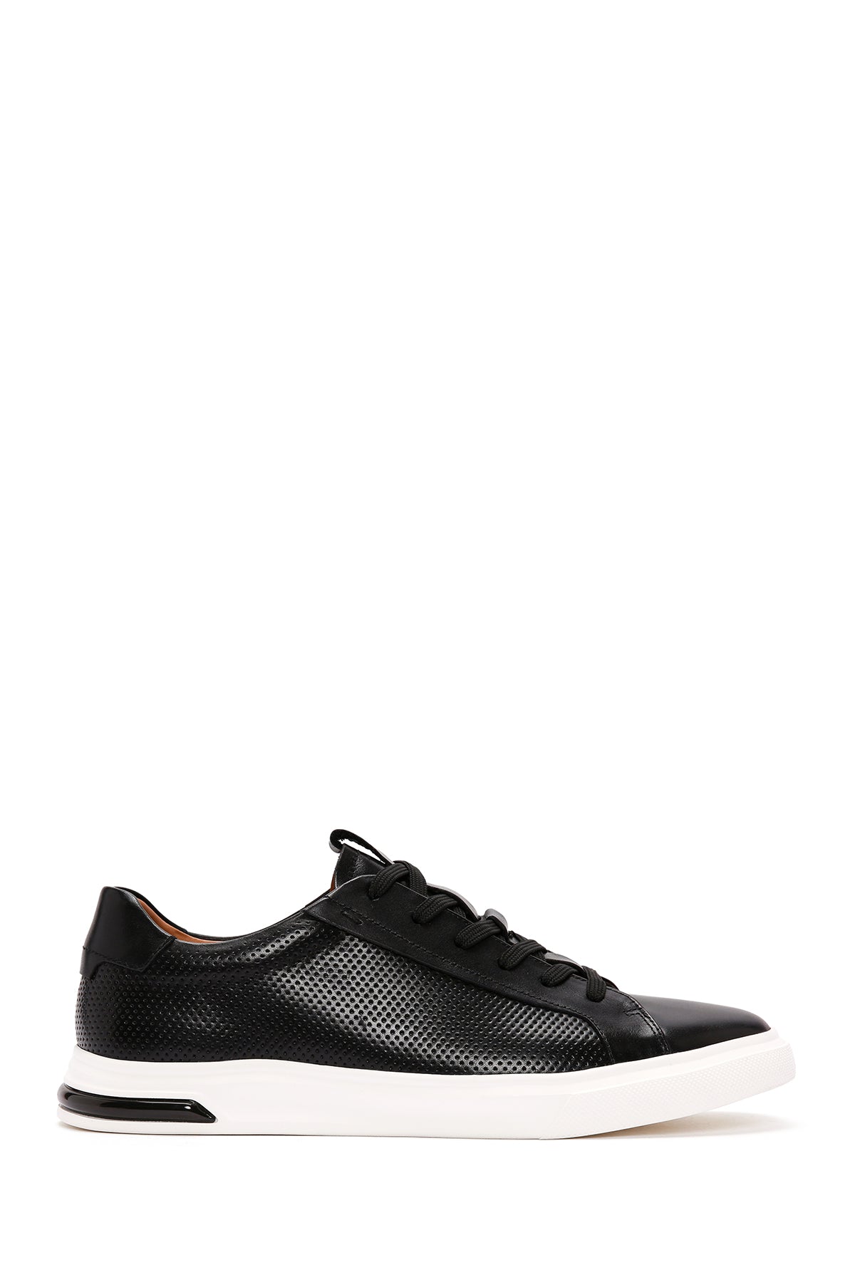 Men's Black Lace-up Leather Sneaker 25SFD690518 | Derimod