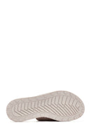 Women's Beige Stone Leather Slippers | Derimod