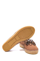 Women's Tan Stone Straw Sole Espadrille | Derimod