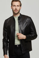 Dias Men's Leather Jacket | Derimod