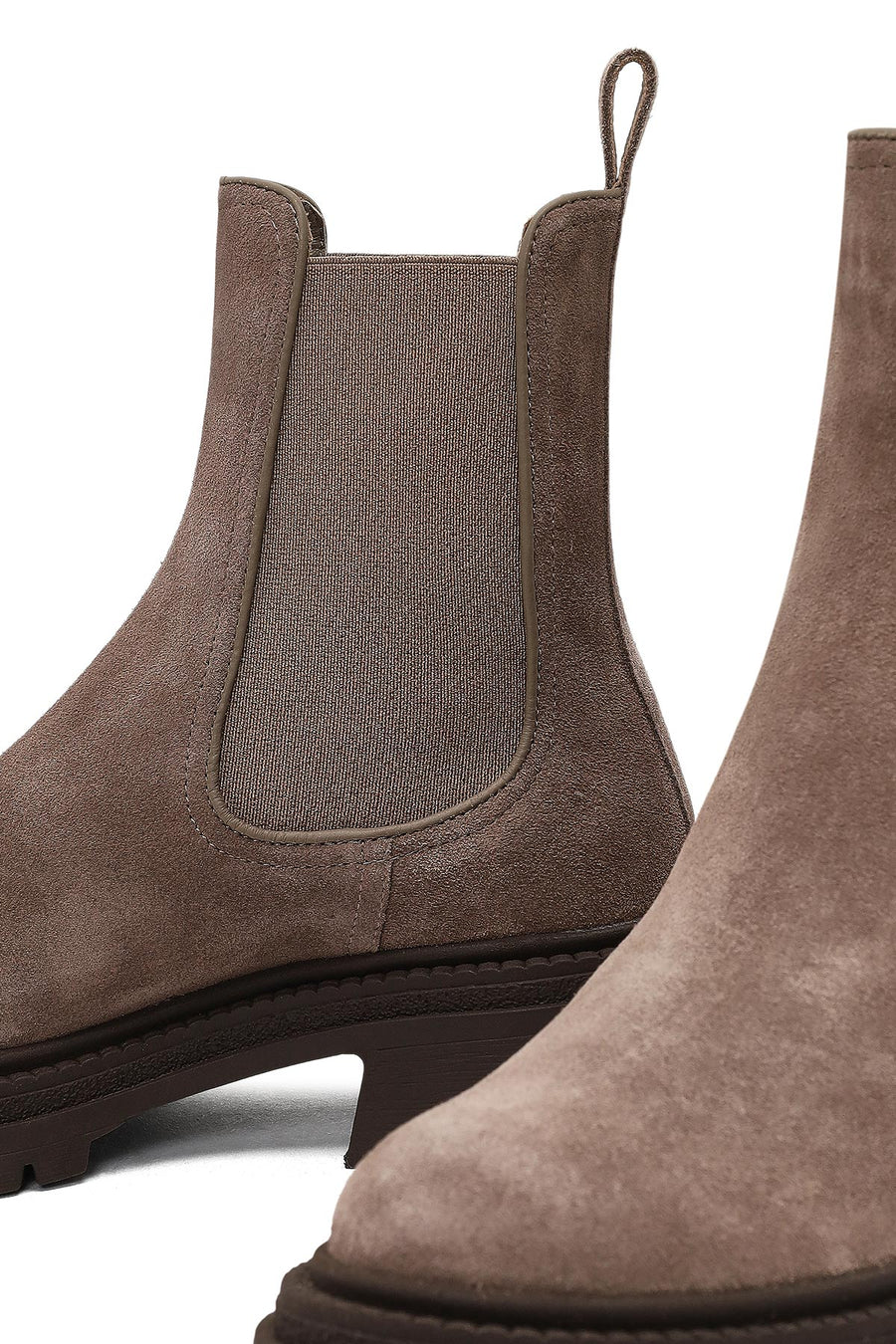 Women's Mink Suede Leather Chelsea Boot