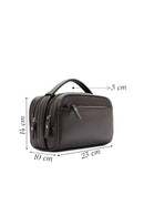 Men's Brown Leather Handbag | Derimod