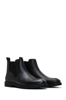 Men's Black Leather Chelsea Boots | Derimod