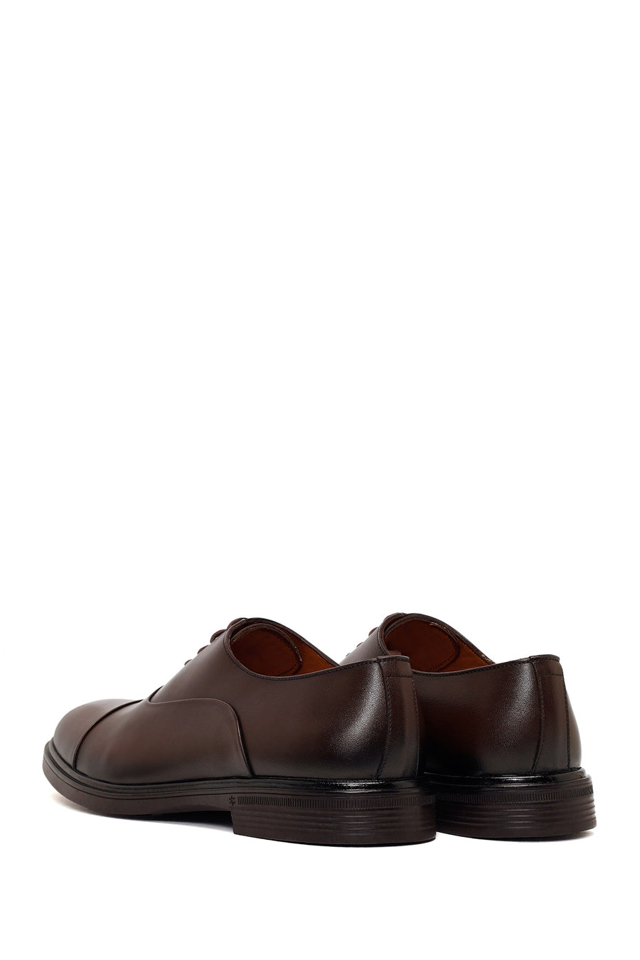 Erkek Kahverengi Bağcıklı Deri Klasik Ayakkabı