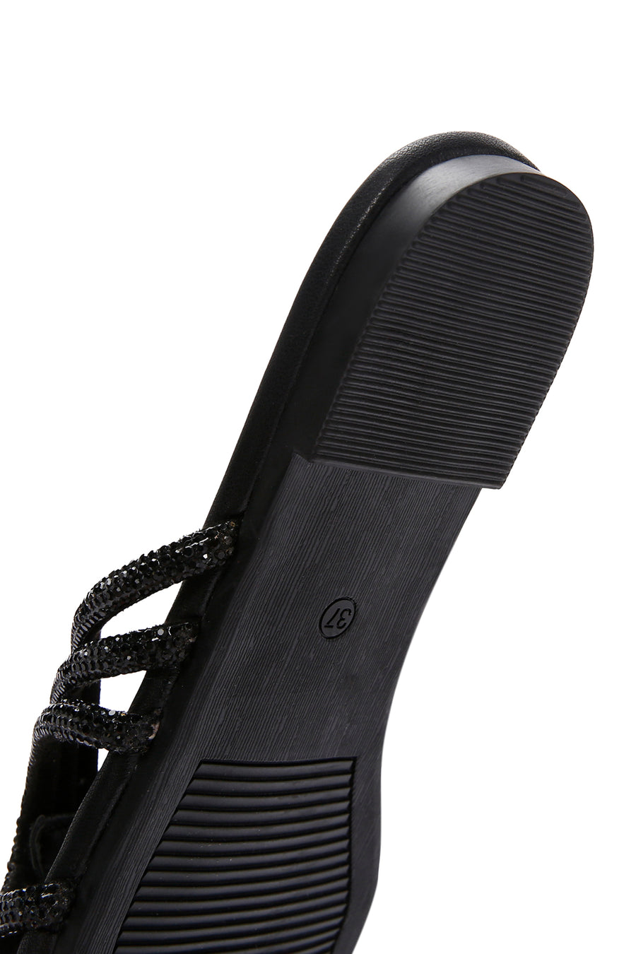 Women's Black Stone Slippers