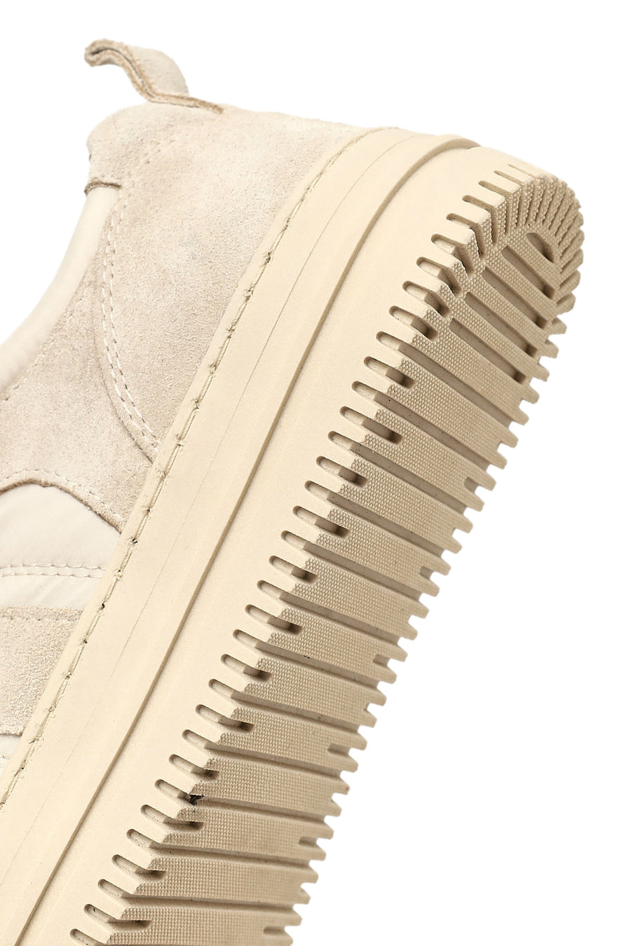 Woman Beige Lace-up Patterned Leather Sneaker