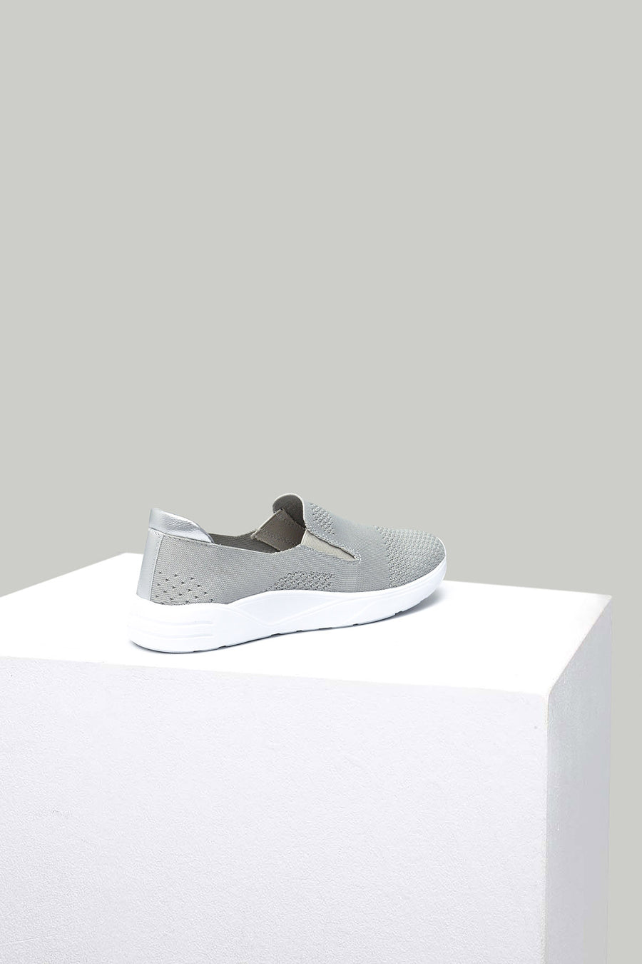Silver Fabric Women's Sneaker