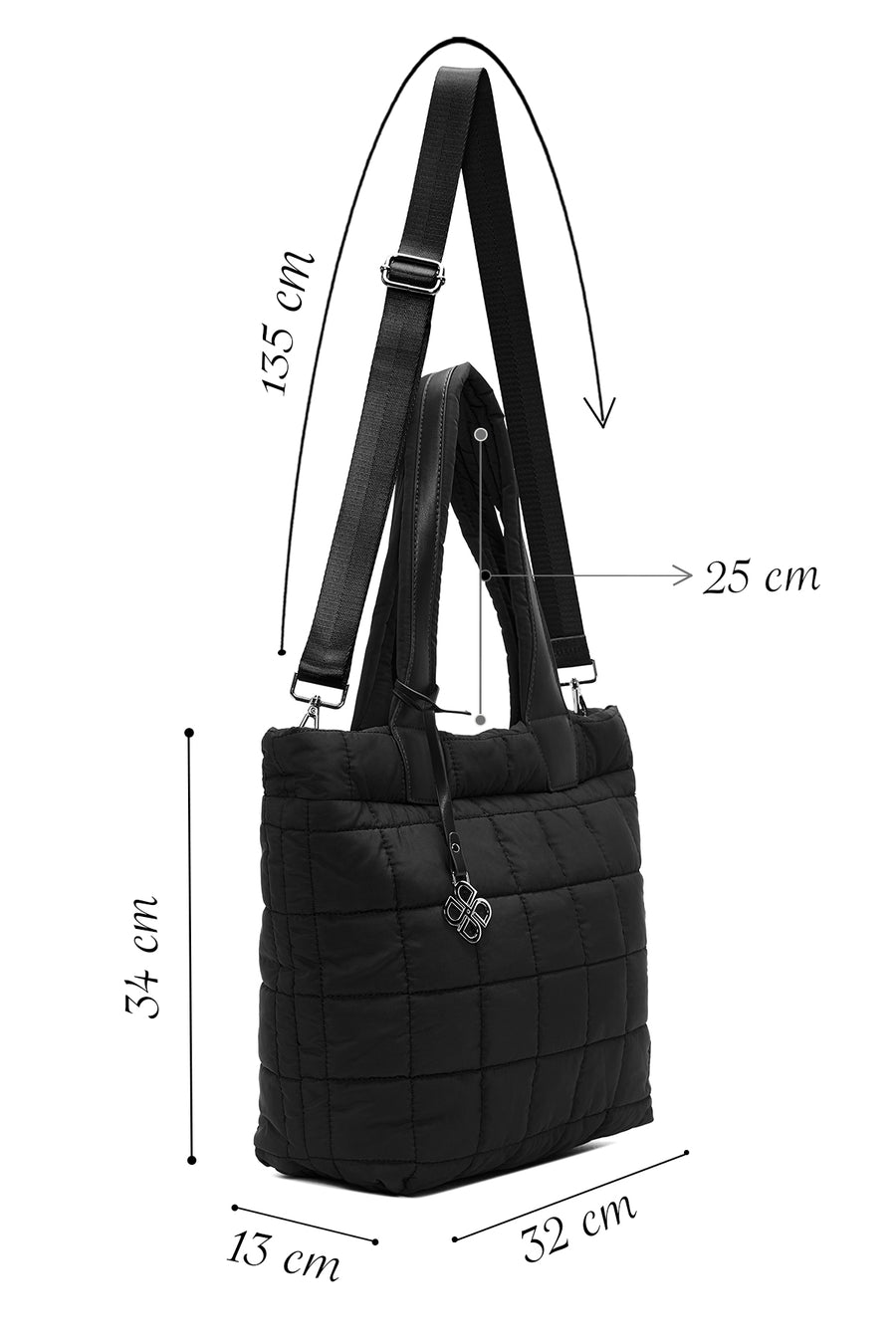 Women's Black Shoulder Bag