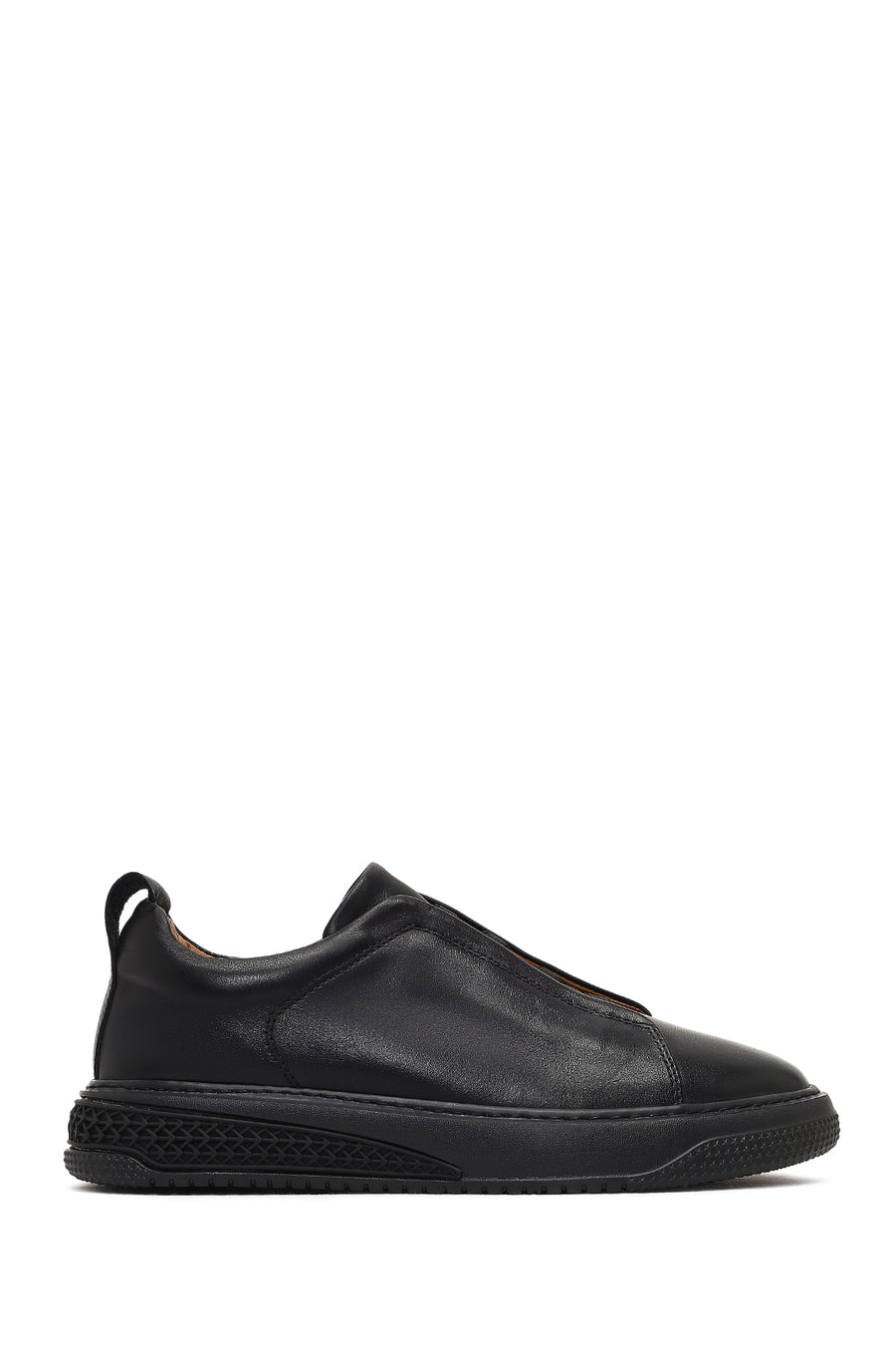 Erkek Siyah Kalın Tabanlı Deri Sneaker 25WFD631219 | Derimod