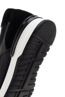 Men's Black Lace-Up Leather Casual Sneaker | Derimod