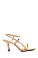 Women's Beige Heeled Sandals | Derimod