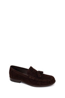 Male Brown Tasselled Suede Casual Loafer | Derimod