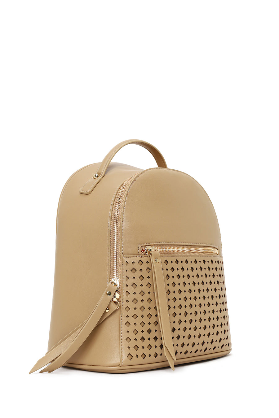Woman Beige Backpack