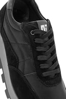 Men's Black Lace-up Leather Sneaker | Derimod