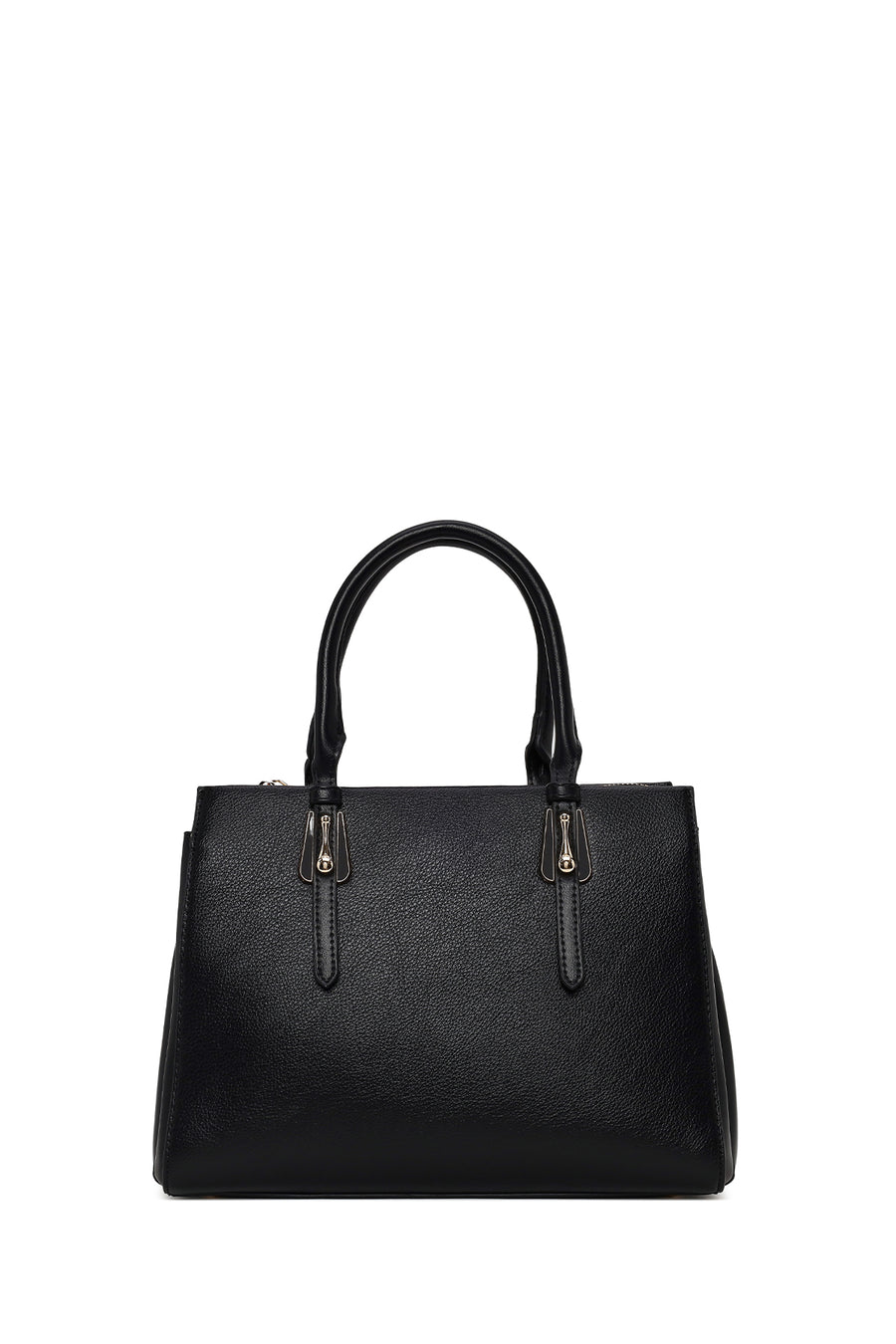 Woman Black Classic Shoulder Bag with Long Strap