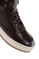 Men's Brown Thick-Sole Leather Sports Boots | Derimod