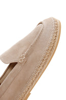 Men's Beige Suede Espadrilles | Derimod