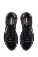 Erkek Siyah Bağcıklı Kalın Tabanlı Deri Casual Sneaker | Derimod