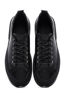 Men's Black Leather Sneaker | Derimod