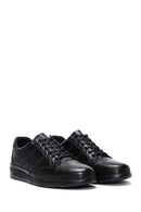 Men's Black Leather Casual Sneaker | Derimod